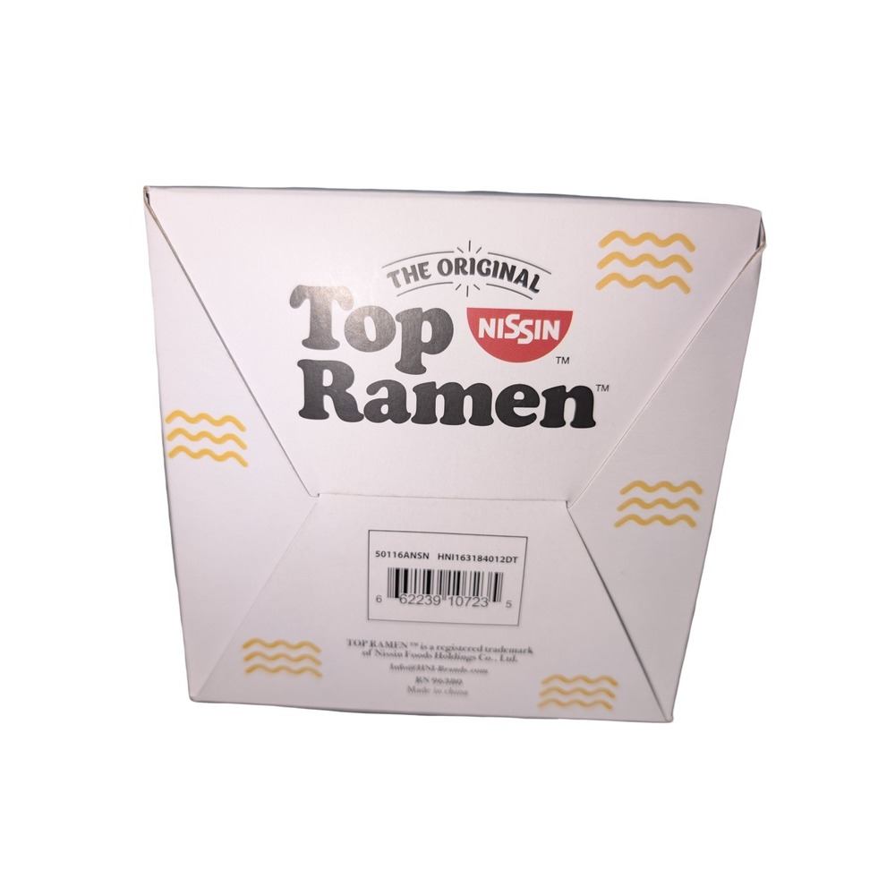 Top Ramen Bowl Set Bundle of 2 Nissin Ramen Bowls Chopsticks Spoon Dorm Kitchen - Picture 4 of 5